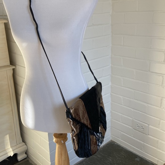 1980’s Metallic Disco Cool Shoulder Purse Clutch - Picture 2 of 9